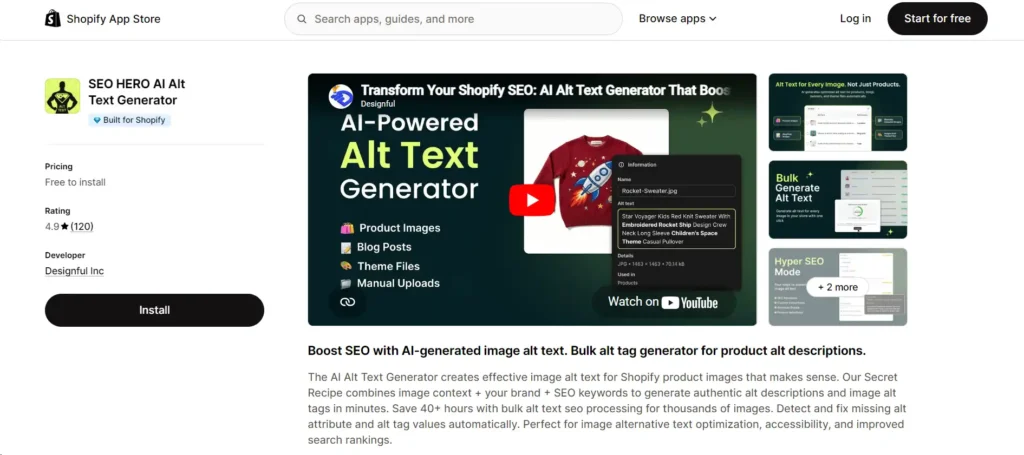 SEO Hero AATG - Shopify App